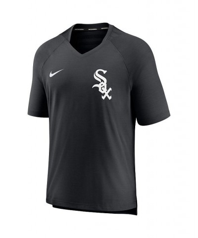 Men's Black Chicago White Sox Authentic Collection Pregame Performance V-Neck T-shirt $39.60 T-Shirts