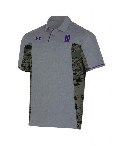 Men's Gray Northwestern Wildcats Freedom Polo Shirt $53.90 Polo Shirts