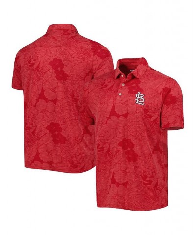 Men's Red St. Louis Cardinals Miramar Blooms Polo Shirt $64.80 Polo Shirts