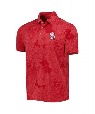 Men's Red St. Louis Cardinals Miramar Blooms Polo Shirt $64.80 Polo Shirts