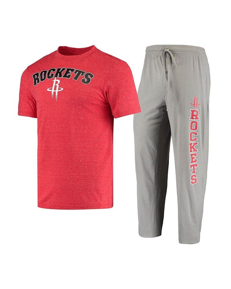 Men's Gray, Red Houston Rockets Top and Pants Sleep Set $30.79 Pajama