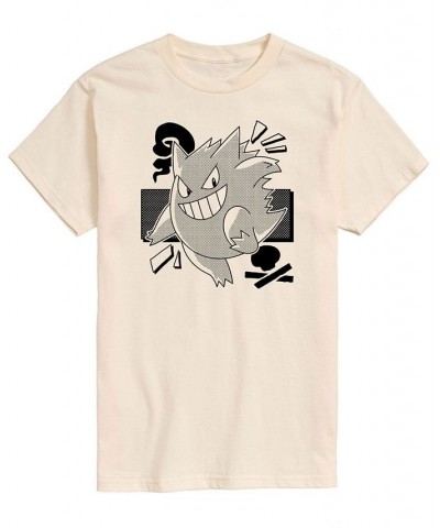 Men's Pokemon Characters Graphic T-shirt Tan/Beige $16.10 T-Shirts