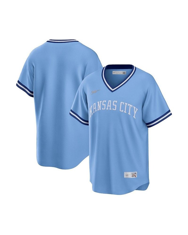 Men's Light Blue Kansas City Royals Road Cooperstown Collection Team Jersey $41.25 Jersey