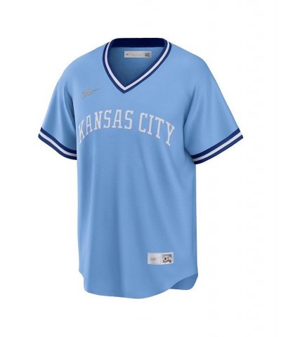 Men's Light Blue Kansas City Royals Road Cooperstown Collection Team Jersey $41.25 Jersey