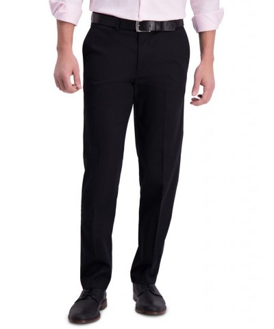 Men’s Iron Free Premium Khaki Straight-Fit Flat-Front Pant Black $23.65 Pants