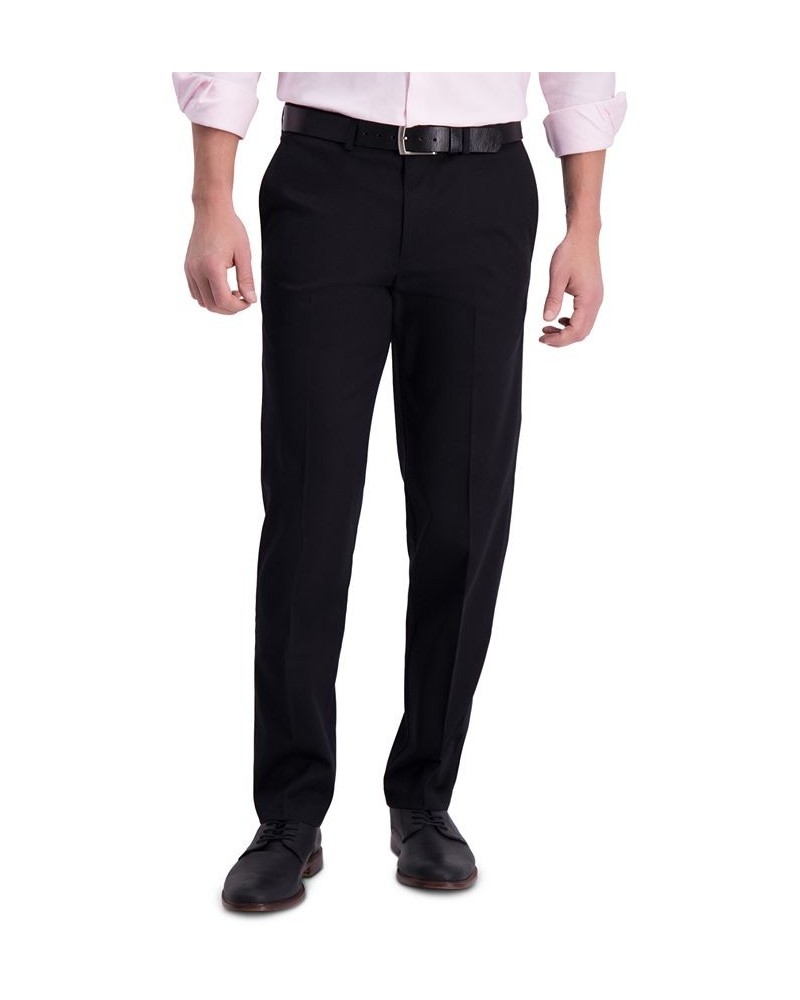 Men’s Iron Free Premium Khaki Straight-Fit Flat-Front Pant Black $23.65 Pants