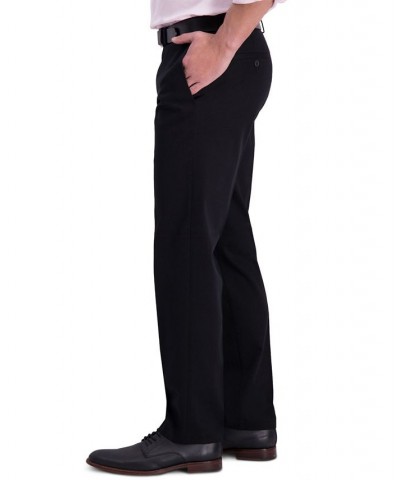 Men’s Iron Free Premium Khaki Straight-Fit Flat-Front Pant Black $23.65 Pants