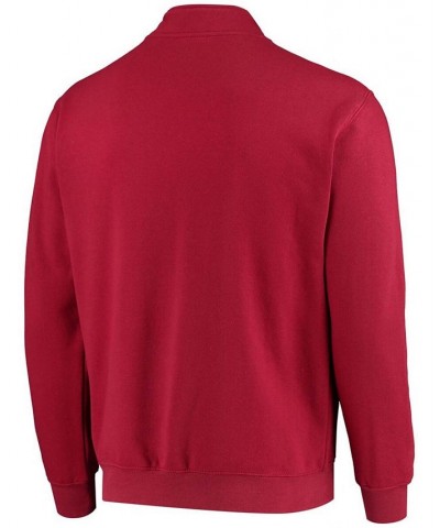 Men's Crimson Oklahoma Sooners Tortugas Logo Quarter-Zip Jacket $28.20 Sweatshirt