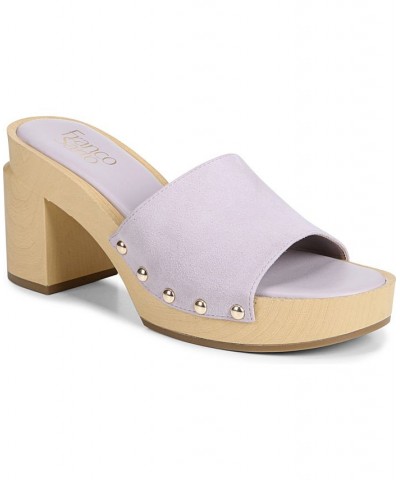 Capri-Clog Slide Sandals Purple $63.00 Shoes