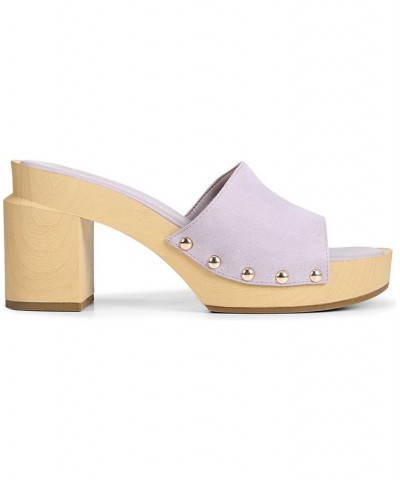 Capri-Clog Slide Sandals Purple $63.00 Shoes