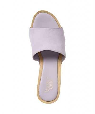 Capri-Clog Slide Sandals Purple $63.00 Shoes