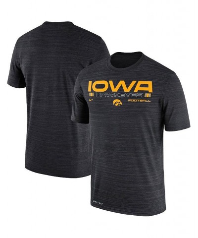 Men's Black Iowa Hawkeyes Velocity Legend Space-Dye Performance T-shirt $23.00 T-Shirts
