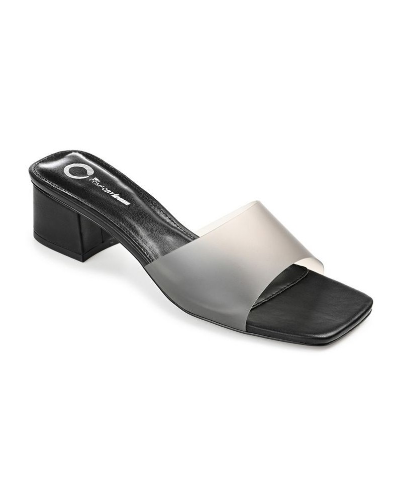 Women's Jaydin Vinyl Sandals Black $48.00 Shoes