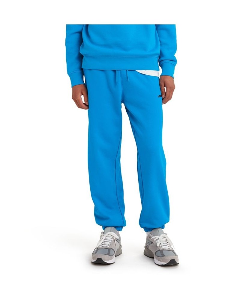 Men's Relaxed Fit Active Fleece Sweatpants Blue $12.38 Pants