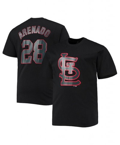 Men's Branded Nolan Arenado Black St. Louis Cardinals Big and Tall Logo T-shirt $29.99 T-Shirts