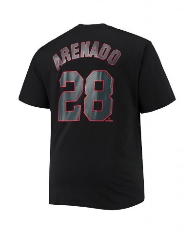 Men's Branded Nolan Arenado Black St. Louis Cardinals Big and Tall Logo T-shirt $29.99 T-Shirts