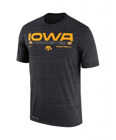 Men's Black Iowa Hawkeyes Velocity Legend Space-Dye Performance T-shirt $23.00 T-Shirts