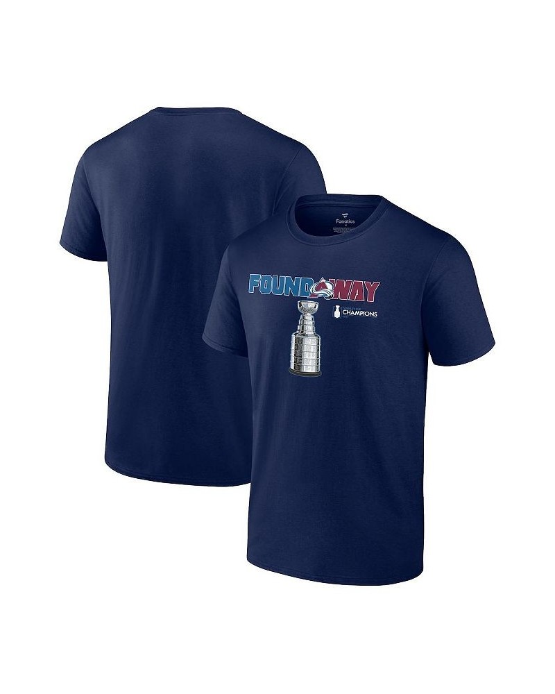 Men's Branded Navy Colorado Avalanche 2022 Stanley Cup Champions Celebration T-shirt $17.55 T-Shirts