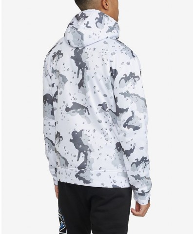 Men's Concealed Camo Hoodie White $36.72 Sweatshirt