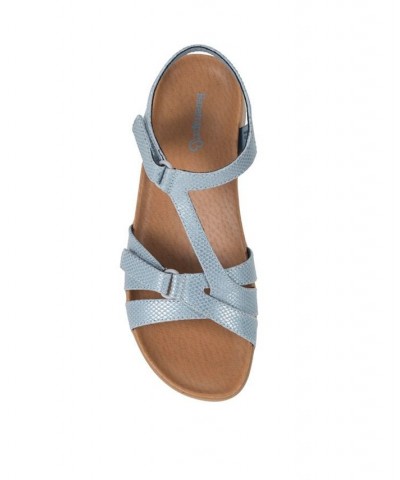 Women's Gidget Wedge Sandal Blue $36.55 Shoes