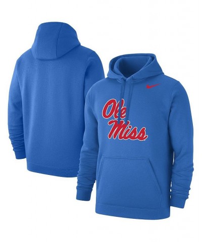 Men's Powder Blue Ole Miss Rebels Logo Club Pullover Hoodie $35.70 Sweatshirt