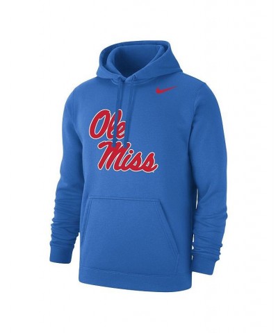 Men's Powder Blue Ole Miss Rebels Logo Club Pullover Hoodie $35.70 Sweatshirt