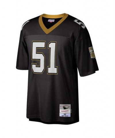 Men's Sam Mills Black New Orleans Saints 1987 Legacy Replica Jersey $85.00 Jersey