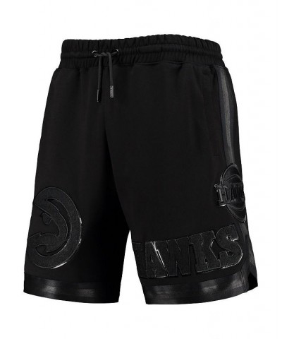 Men's Atlanta Hawks Triple Black Gloss Shorts $44.00 Shorts