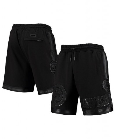 Men's Atlanta Hawks Triple Black Gloss Shorts $44.00 Shorts