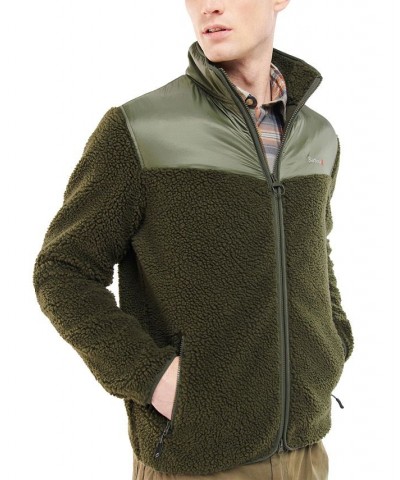 Men's Axis Zip-Up Fleece Jacket Green $36.00 Sweatshirt