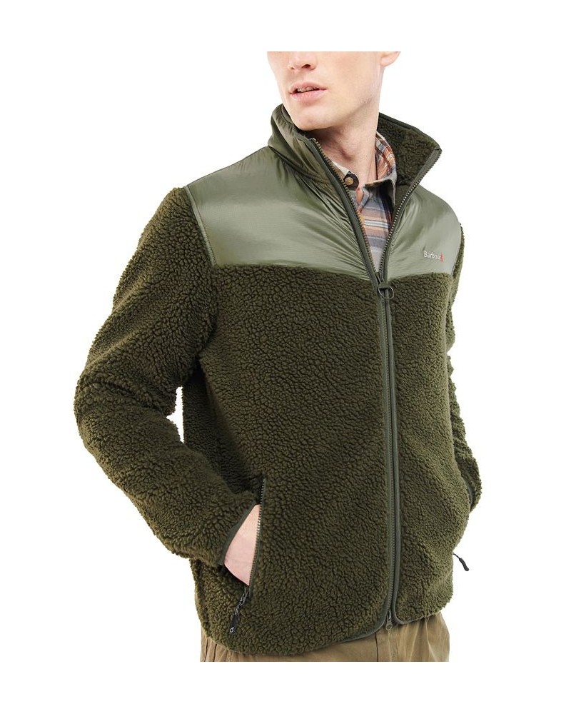 Men's Axis Zip-Up Fleece Jacket Green $36.00 Sweatshirt