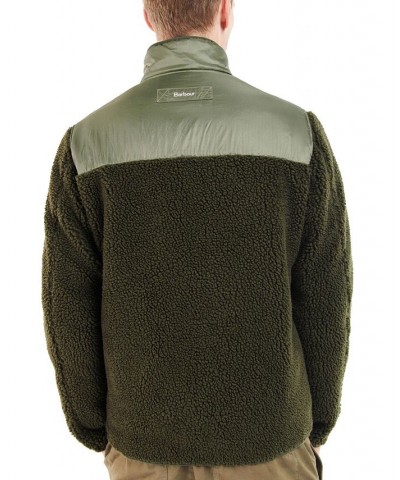 Men's Axis Zip-Up Fleece Jacket Green $36.00 Sweatshirt