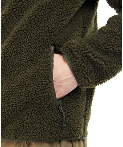 Men's Axis Zip-Up Fleece Jacket Green $36.00 Sweatshirt