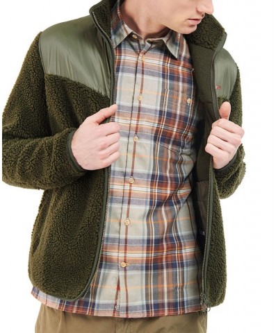 Men's Axis Zip-Up Fleece Jacket Green $36.00 Sweatshirt