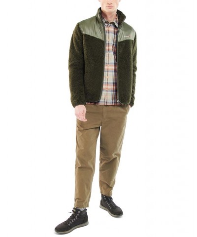 Men's Axis Zip-Up Fleece Jacket Green $36.00 Sweatshirt