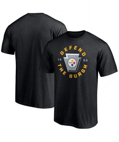 Men's Branded Black Pittsburgh Steelers Hometown 1st Down T-shirt $21.27 T-Shirts