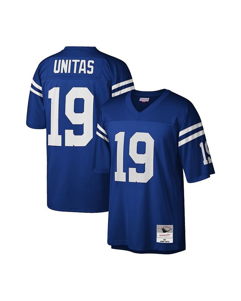 Men's Johnny Unitas Royal Baltimore Colts Legacy Replica Jersey $81.60 Jersey