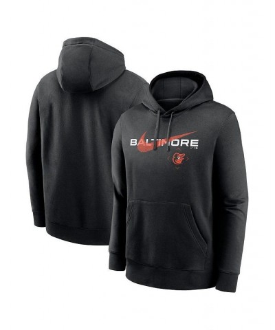 Men's Black Baltimore Orioles Swoosh NeighborHOOD Pullover Hoodie $36.55 Sweatshirt