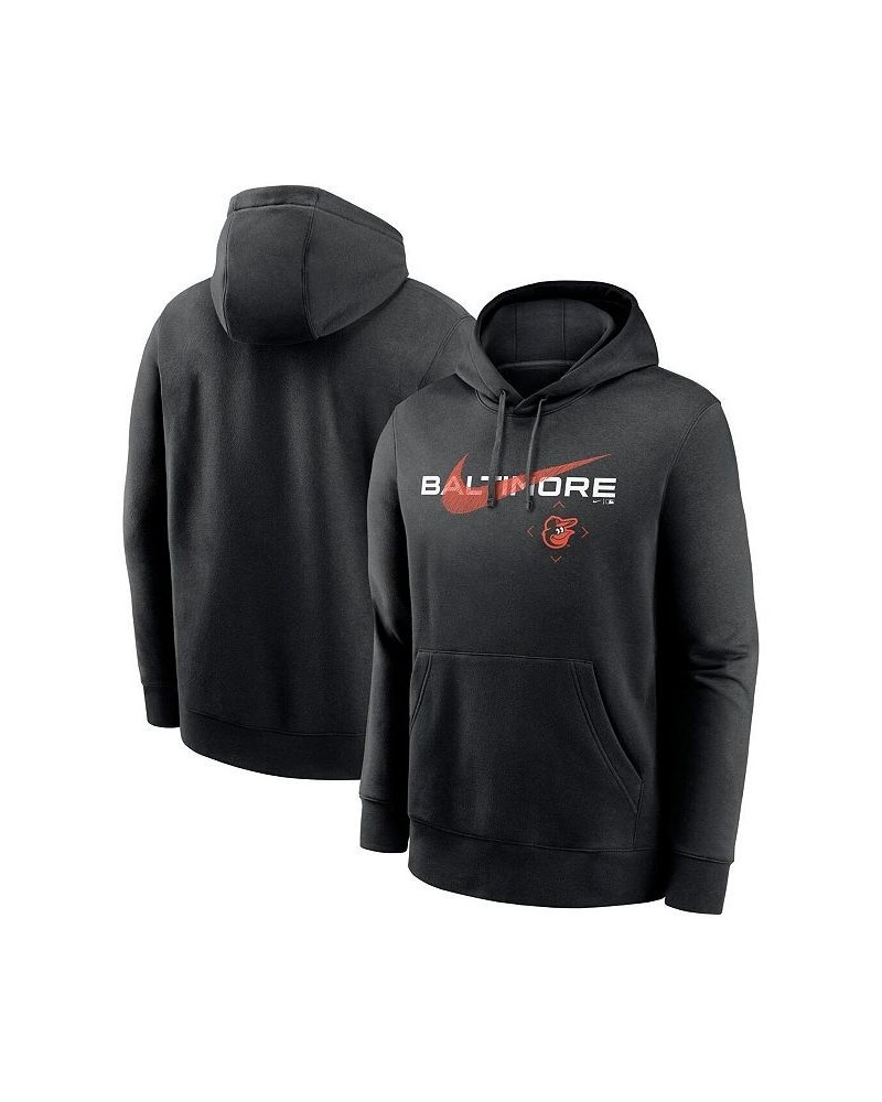 Men's Black Baltimore Orioles Swoosh NeighborHOOD Pullover Hoodie $36.55 Sweatshirt