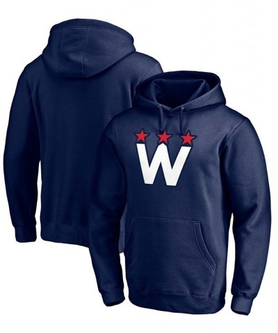 Men's Navy Washington Capitals Alternate Team Logo Pullover Hoodie $29.00 Sweatshirt