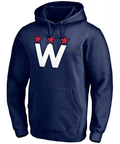 Men's Navy Washington Capitals Alternate Team Logo Pullover Hoodie $29.00 Sweatshirt