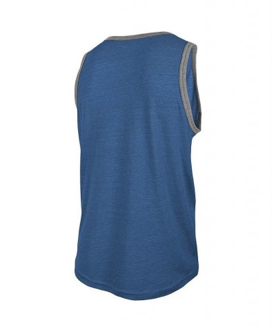 Men's Heathered Royal Indianapolis Colts Ringer Tri-Blend Tank Top $12.71 T-Shirts