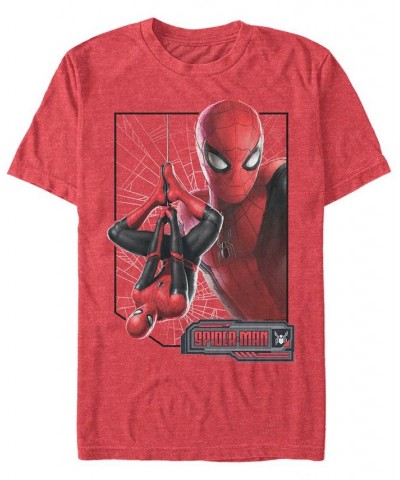 Marvel Men's Spider-Man Upside-Down Profile Spider-Man Short Sleeve T-Shirt Red $19.94 T-Shirts