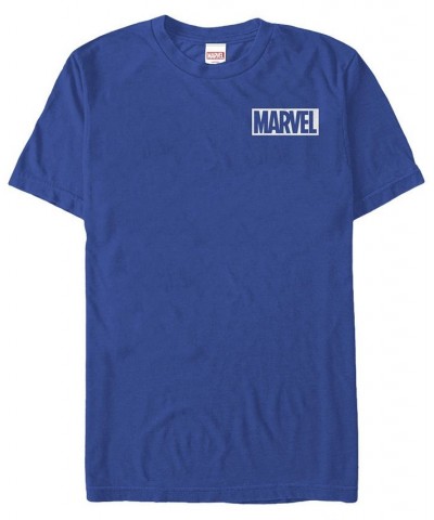 Marvel Men's Comic Logo Simple White Box Short Sleeve T-Shirt Red $14.35 T-Shirts