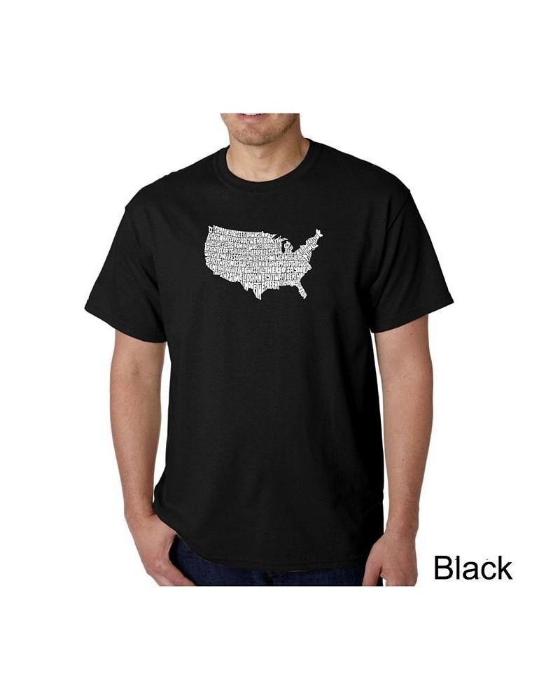 Men's Word Art T-Shirt - The Star Spangled Banner Black $16.45 T-Shirts