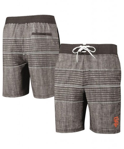 Men's Charcoal San Francisco Giants Horizon Volley Swim Trunks $28.20 Swimsuits