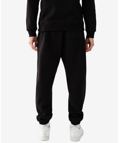 Men's Relaxed Buddha Face Joggers Black $35.83 Pants