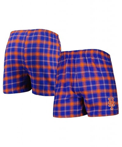 Men's Royal, Orange New York Mets Ledger Flannel Boxers $17.15 Underwear