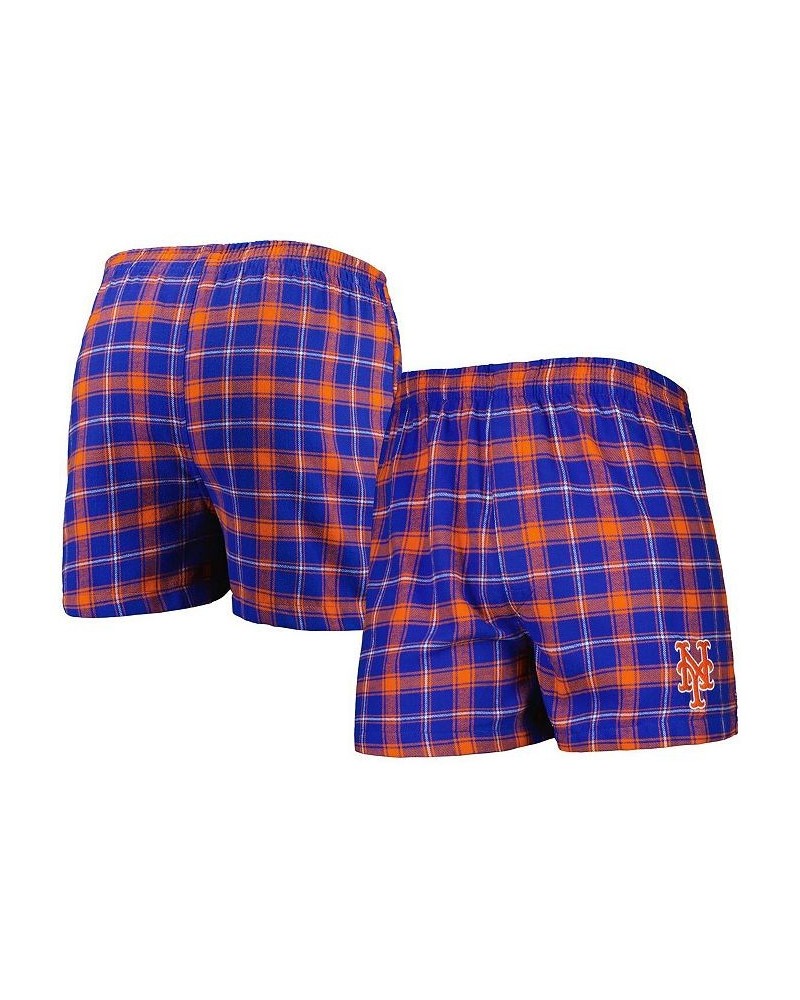 Men's Royal, Orange New York Mets Ledger Flannel Boxers $17.15 Underwear