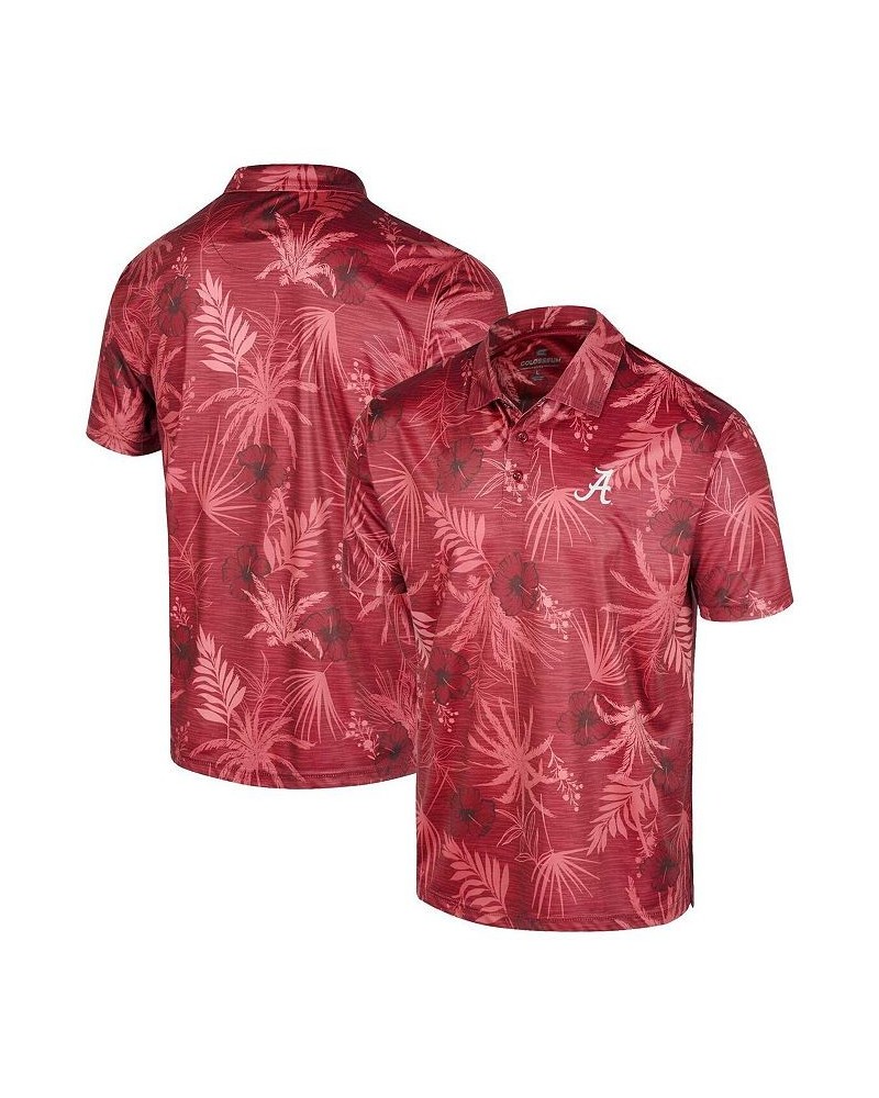 Men's Crimson Alabama Crimson Tide Palms Team Polo Shirt $30.79 Polo Shirts